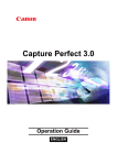 Canon Capture Perfect 3.0 User's Manual