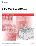 Canon 700 Series User's Manual