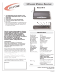 Califone R-16 User's Manual