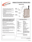 Califone M-316 User's Manual