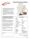 Califone CA-2 User's Manual