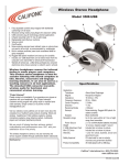 Califone 35IR User's Manual