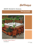 Cal Spas Spa Surrounds User's Manual