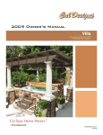 Cal Flame Villa Spa Home Resort User's Manual