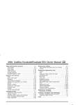 Cadillac 2004 Escalade ESV User's Manual