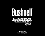 Bushnell X500 User's Manual