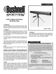 Bushnell 78-2061 User's Manual