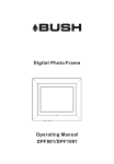 Bush DPF801/DPF1001 User's Manual