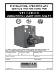 Burnham Series V11 Installation and Operation Manual