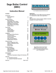 Burnham Sage Boiler Control Instruction Manual