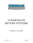 Burnham Condensate Return Systems User's Manual