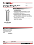 Bunn EDSS-11-T200F User's Manual
