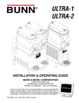 Bunn ULTRA-2 User's Manual