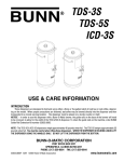 Bunn ICD-3S User's Manual