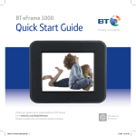BT eFrame 1000 User's Manual