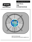 Bryant Quantum Plus CENTRAL AIR CONDITIONER User's Manual