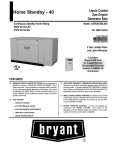 Bryant ASPAS1BBL040 User's Manual