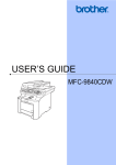 Brother FAX MFC-9840CDW User's Manual