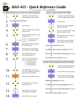 Brother BAS-415 User's Manual