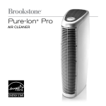 Brookstone Pure-Ion Pro User's Manual