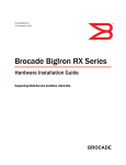 Brocade Communications Systems S3-1002483-03 User's Manual