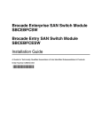 Brocade Communications Systems Vacuum Cleaner SBCEBFCSW User's Manual