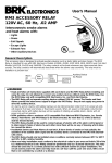 BRK electronic RM3 User's Manual