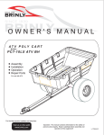 Brinly-Hardy PCT-10LX User's Manual