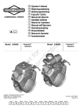 Briggs & Stratton Outboard Motor 540000 User's Manual