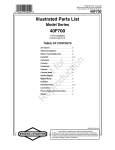 Briggs & Stratton 40F700 User's Manual