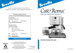 BREVILLE ESP8XL Instructions for Use