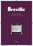 BREVILLE BSG520XL Instruction Booklet