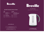 BREVILLE BKE620XL Instruction Booklet