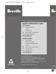 BREVILLE BKC600XL User's Manual