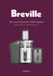 BREVILLE BJE510XL Instruction Booklet