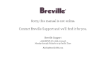 BREVILLE BBL560XL Instruction Booklet
