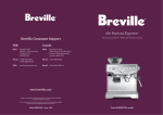 BREVILLE BES870XL Instruction Manual