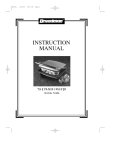 Breadman TR456 Instruction Manual