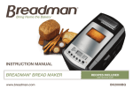 Breadman BK2000IB Use & Care Manual