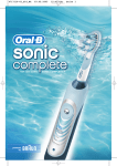 Braun Sonic complete Toothbrush User's Manual