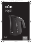 Braun MULTIQUICK WK 500 User's Manual