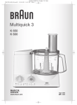 Braun MULTIQUICK 3 K 600 User's Manual