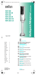 Braun MR 500 CA User's Manual