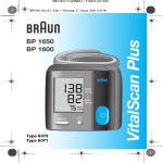 Braun BP 1650 User's Manual