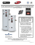 Bradford-White Corp Water Heater EF User's Manual