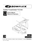 Bowflex TREADCLIMBER TC5500 User's Manual