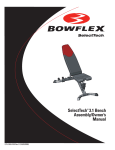 Bowflex 3.1 Bench User's Manual