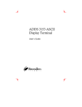 Boundless Technologies ADDS 3153 ASCII User's Manual