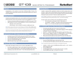 Boss Audio Systems GT-10B User's Manual