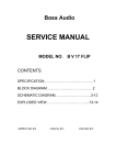 Boss Audio Systems B V 17 FLIP User's Manual